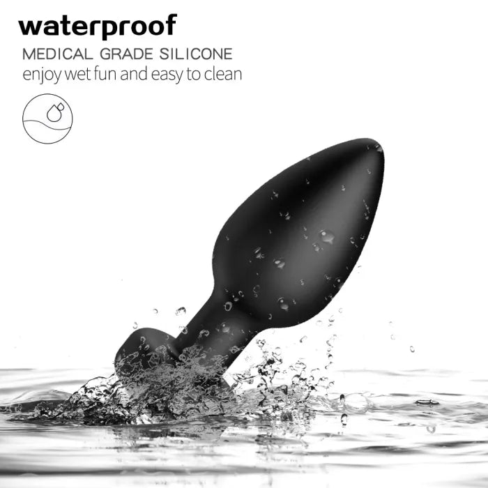 Plug anal vibrador con Control Remoto 10 modos de vibración