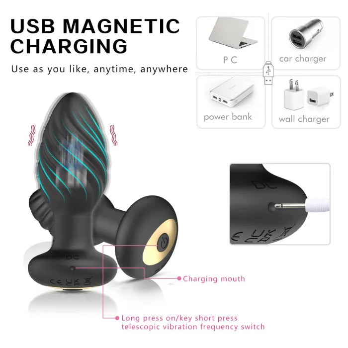 App Control Vibrating Anal Plug