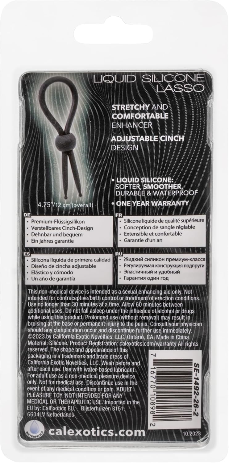 Alpha Liquid Silicone Lasso Black