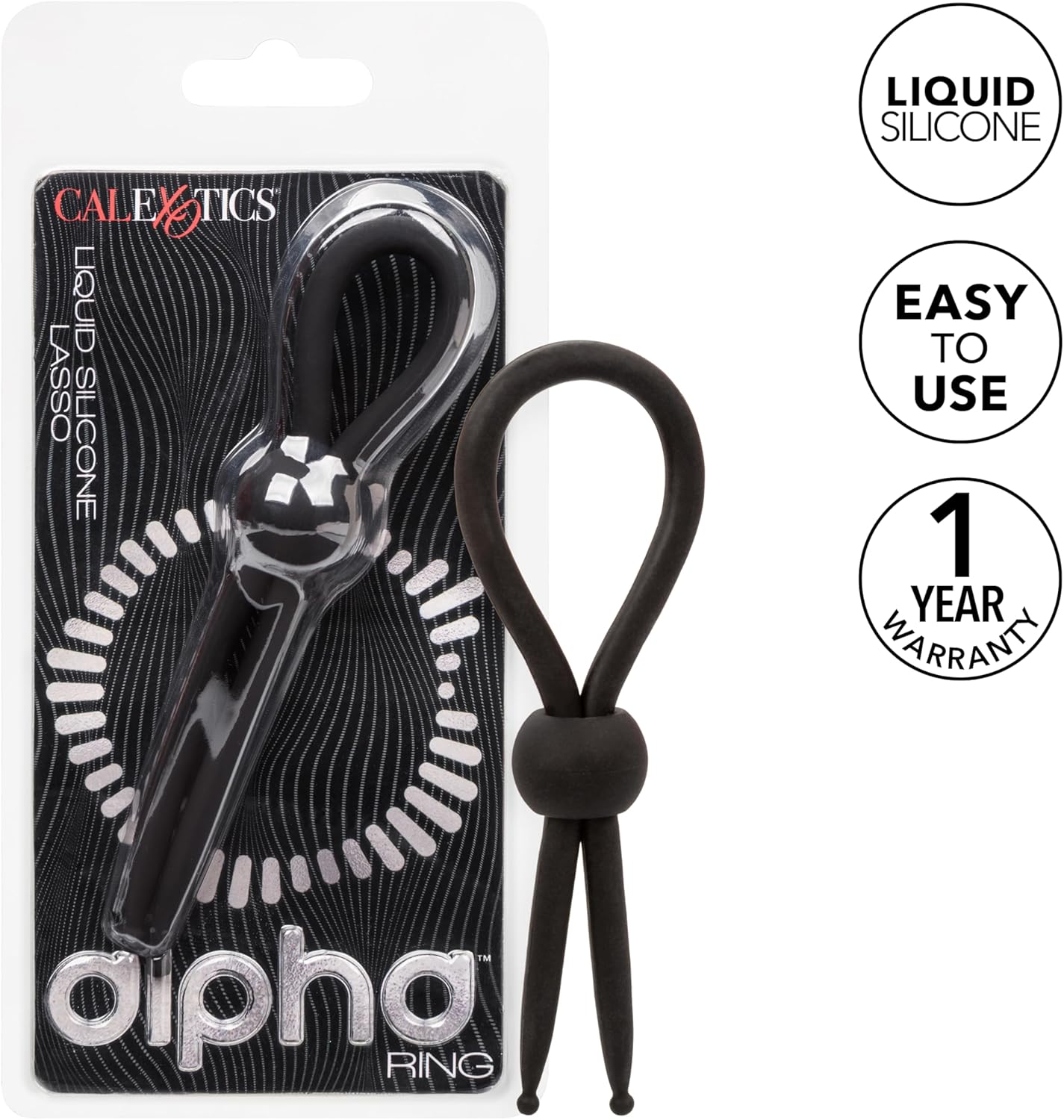 Alpha Liquid Silicone Lasso Black