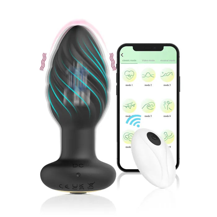 App Control Vibrating Anal Plug