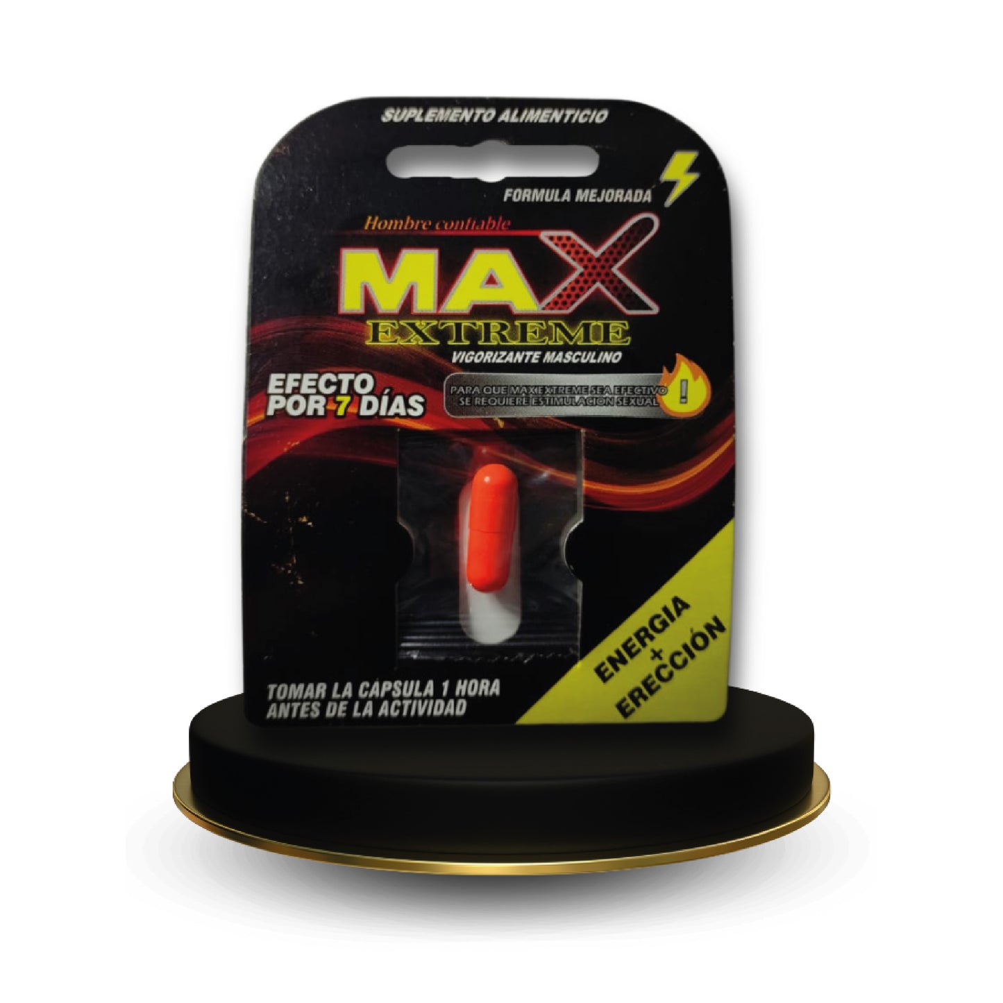 Vigorizante Másculino Max Extreme Energía + Erección