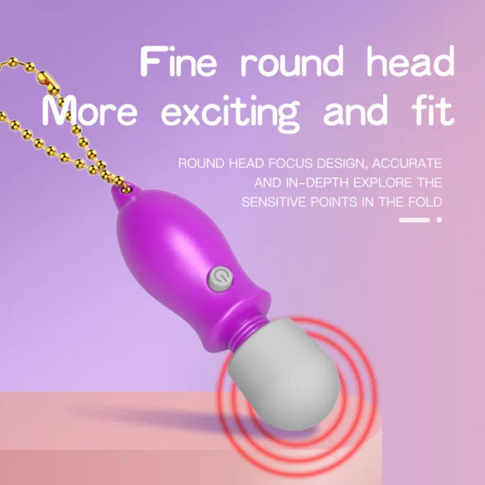 Mini Vibrador Microphone Llavero Azul