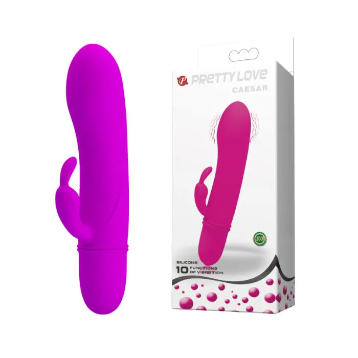 Dildo estimulador Dual 10 modos de vibración Purpura
