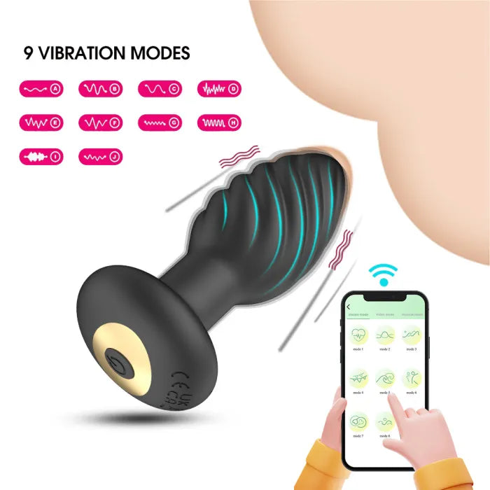 App Control Vibrating Anal Plug
