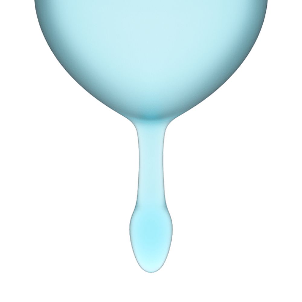Kit de 2 Copas Menstruales Satysfyer Feel Good Light Blue