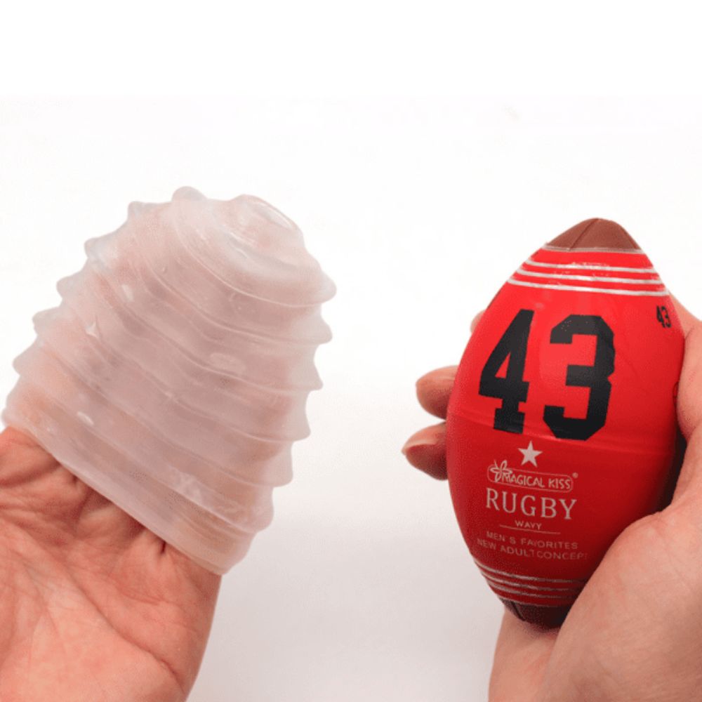 Masturbador Masculino Magical Kiss Rugby Eggs Clicker