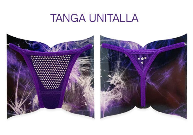 Tanga Con Brillos, Color Morado