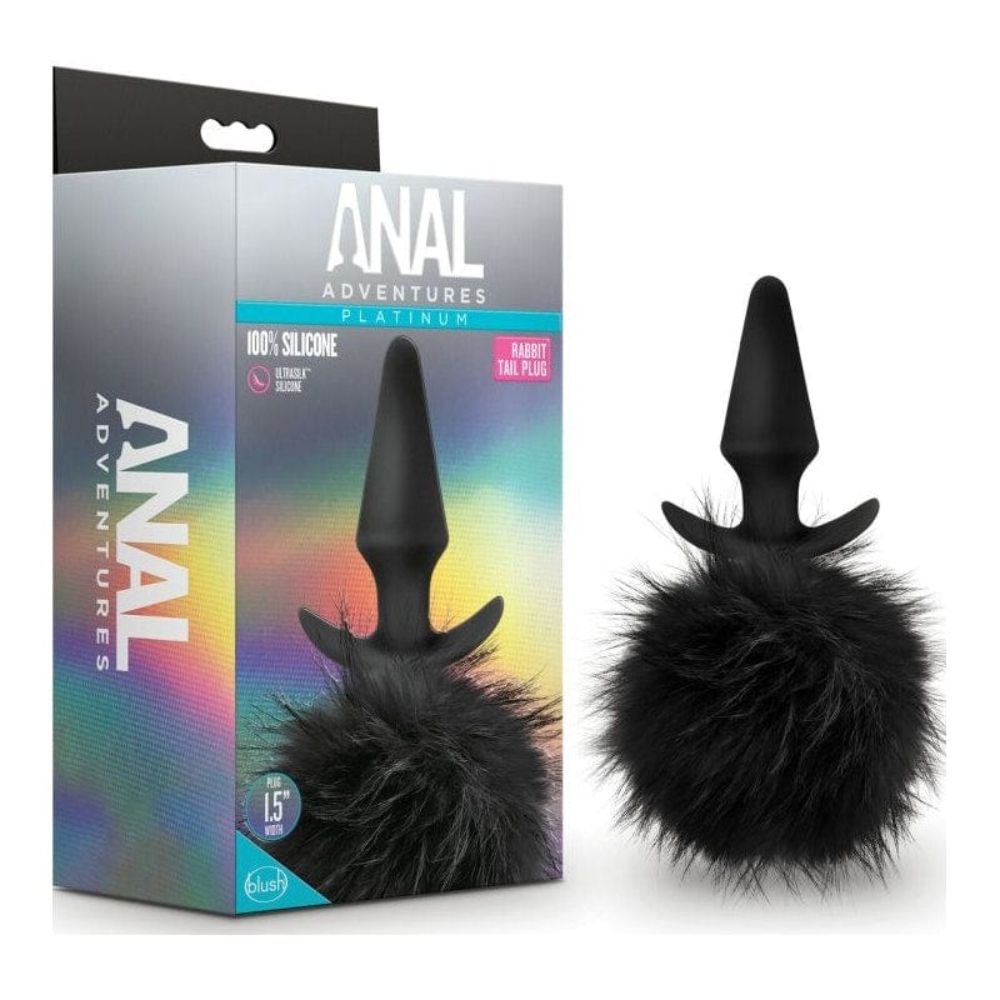Plug Anal Adventures con Cola de Conejo Negra