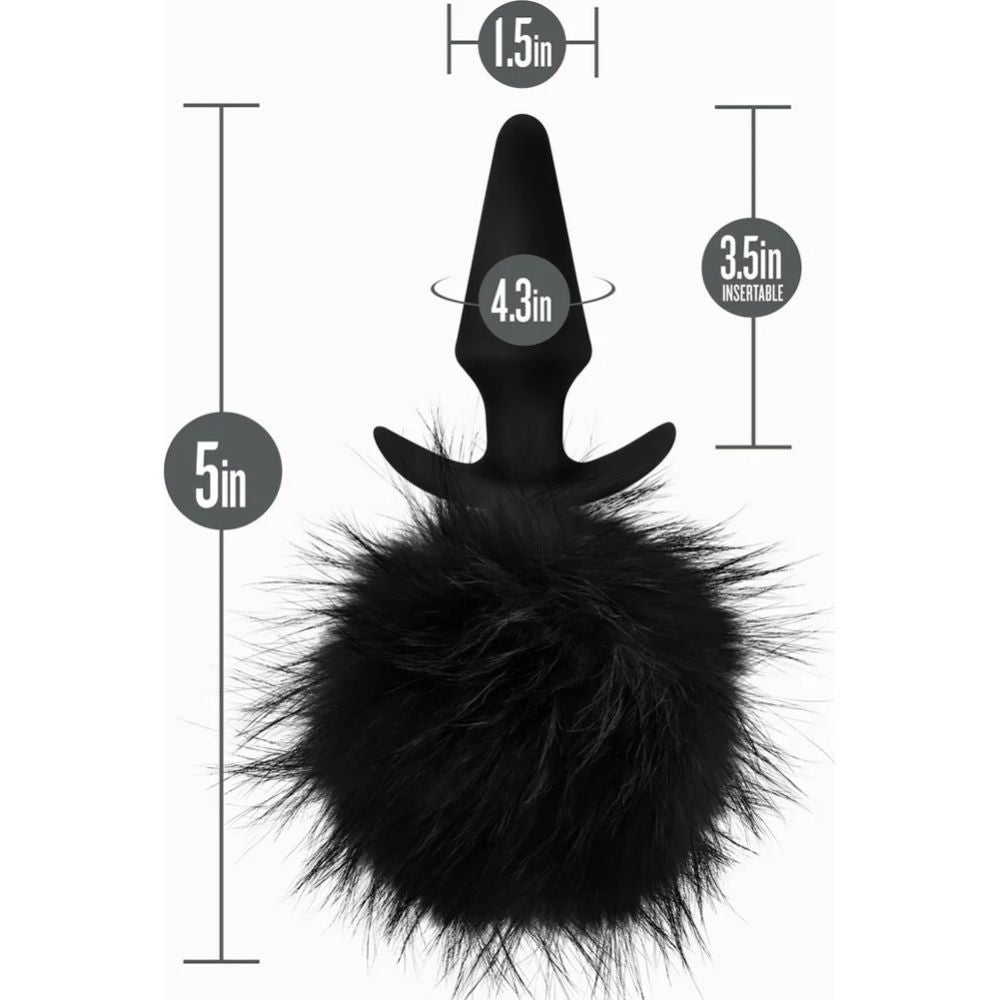 Plug Anal Adventures con Cola de Conejo Negra