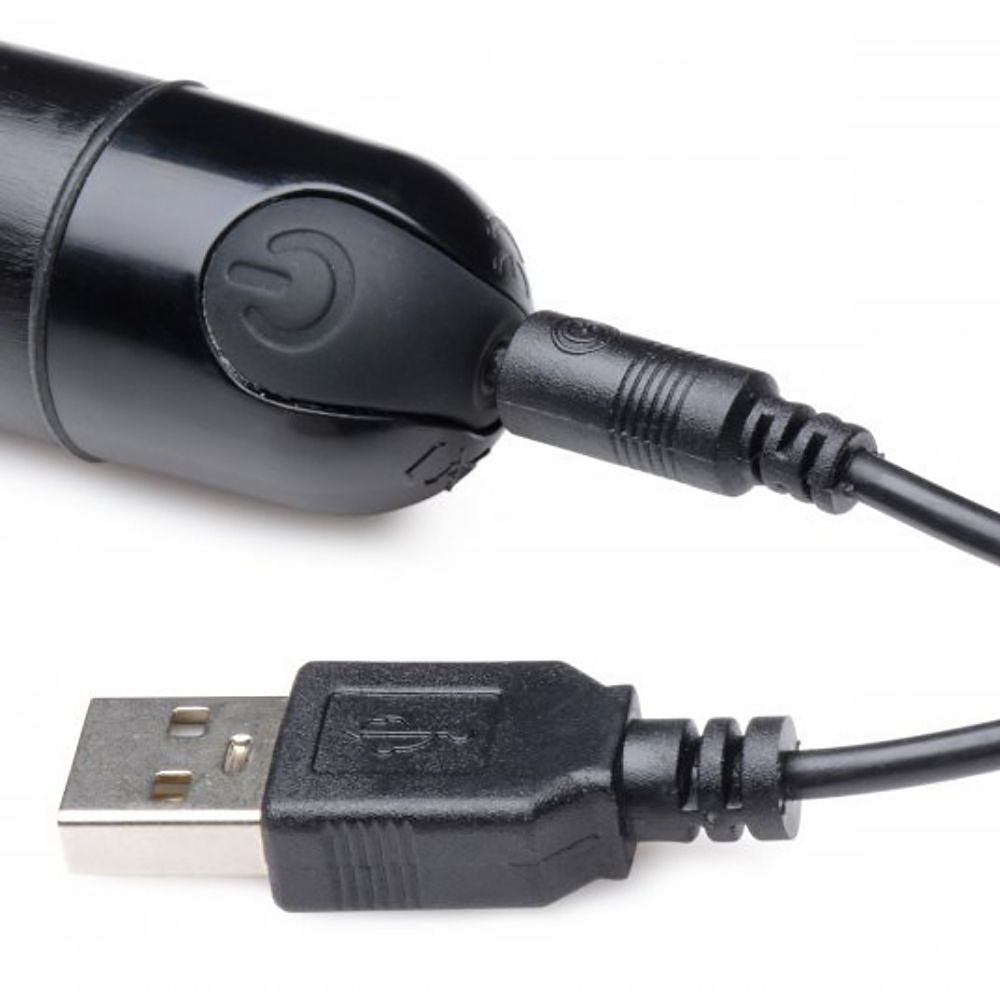 Bala Vibradora Color Negro Metalico BG 10X Slim