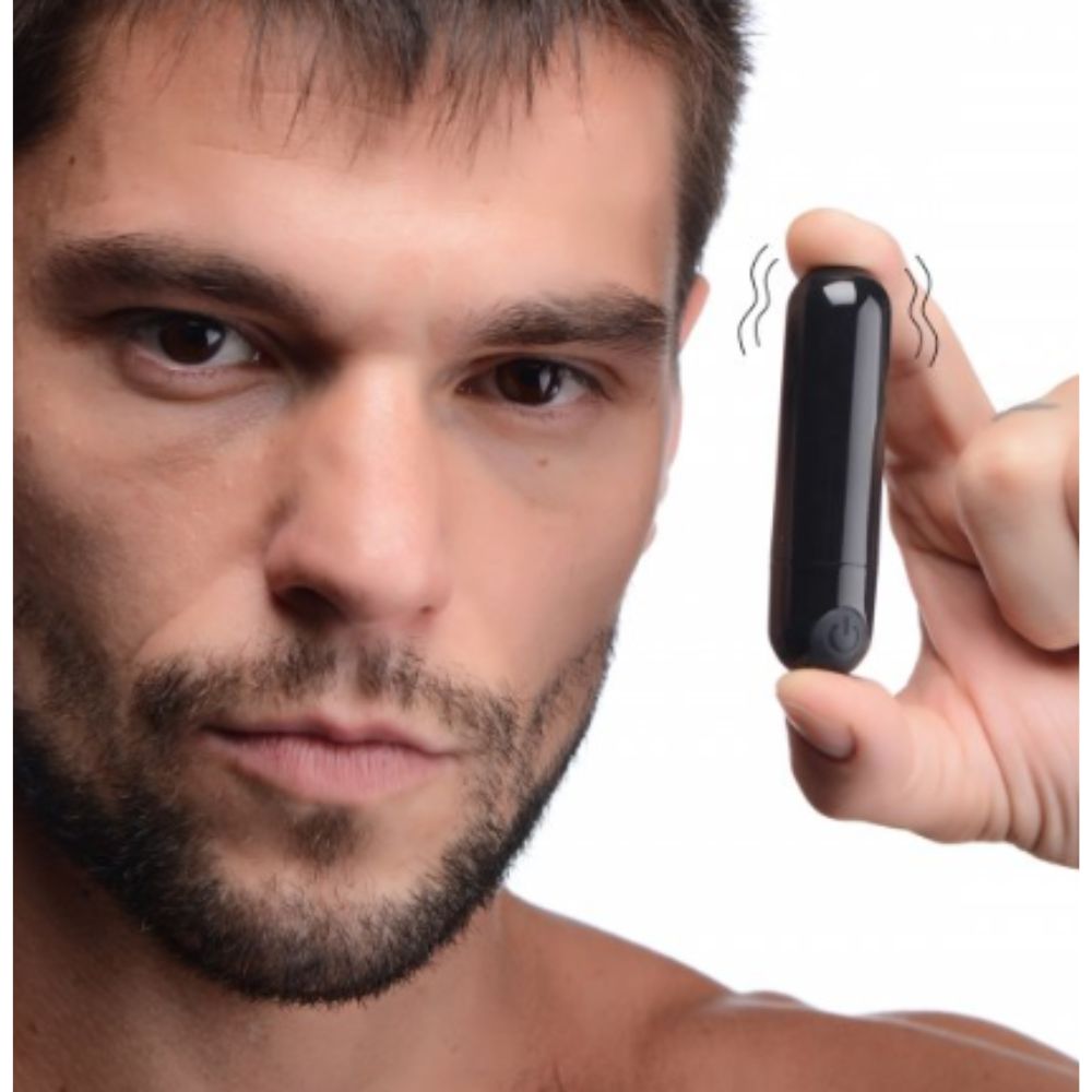 Bala Vibradora BANG! 10X Negro Metalico