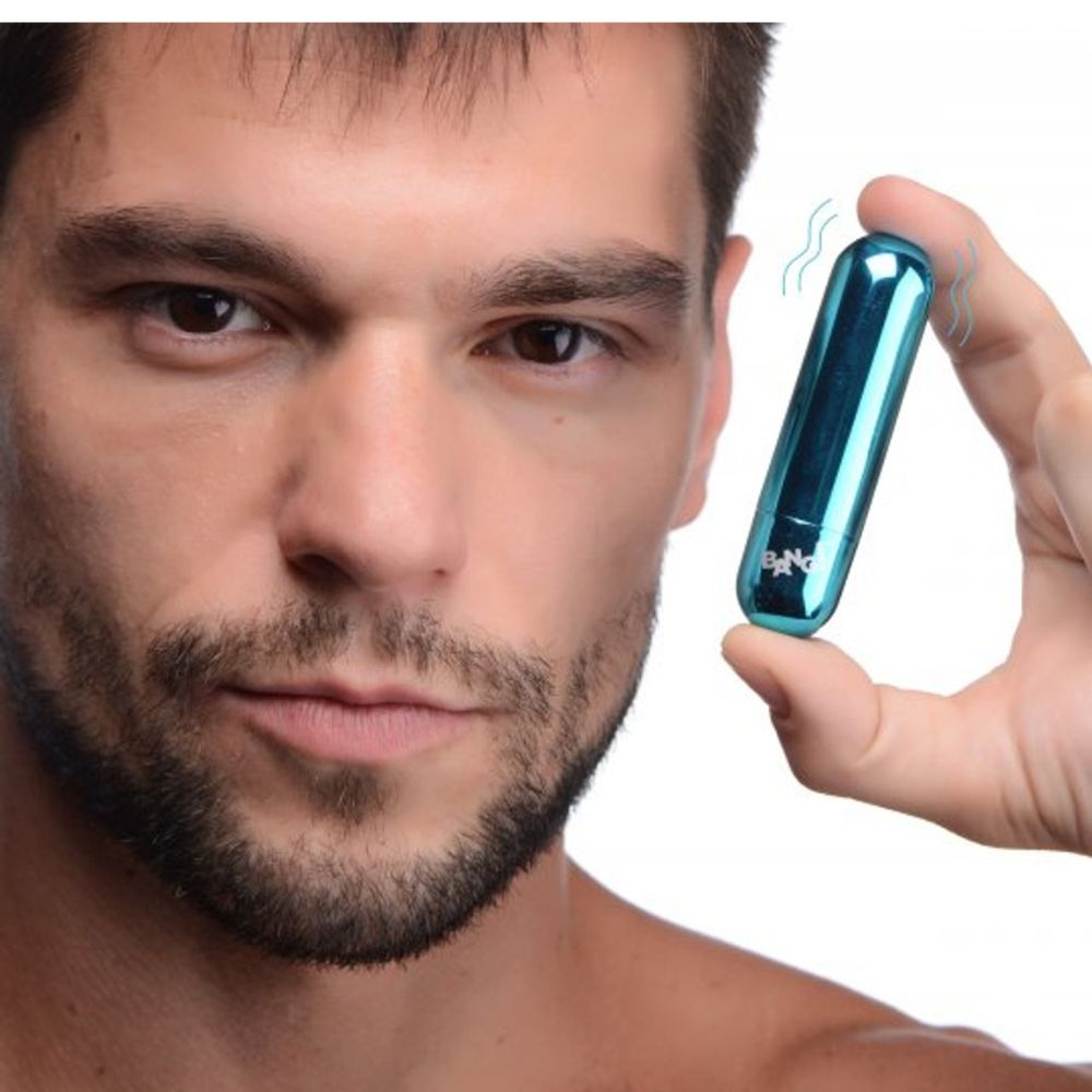 BG 10X Bala Vibradora Azul Metálico Recargable