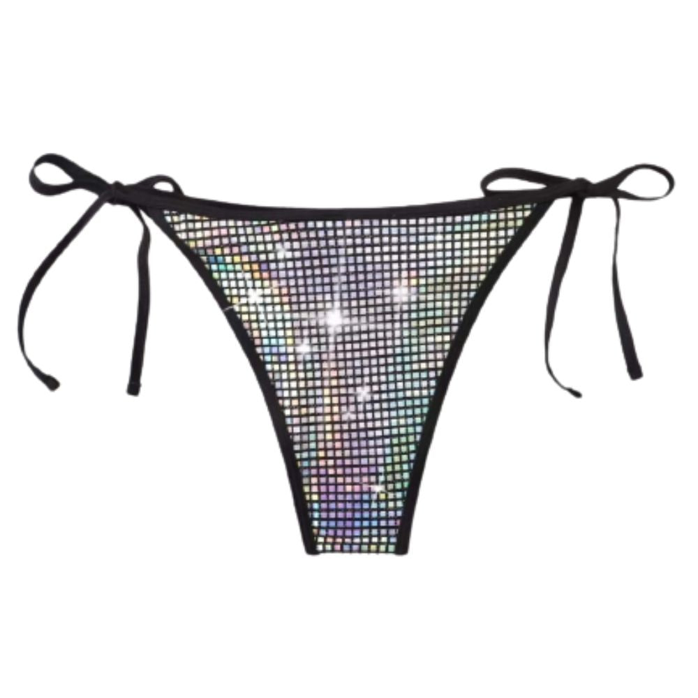 Bottom de Bikini con Diamante Ajustable