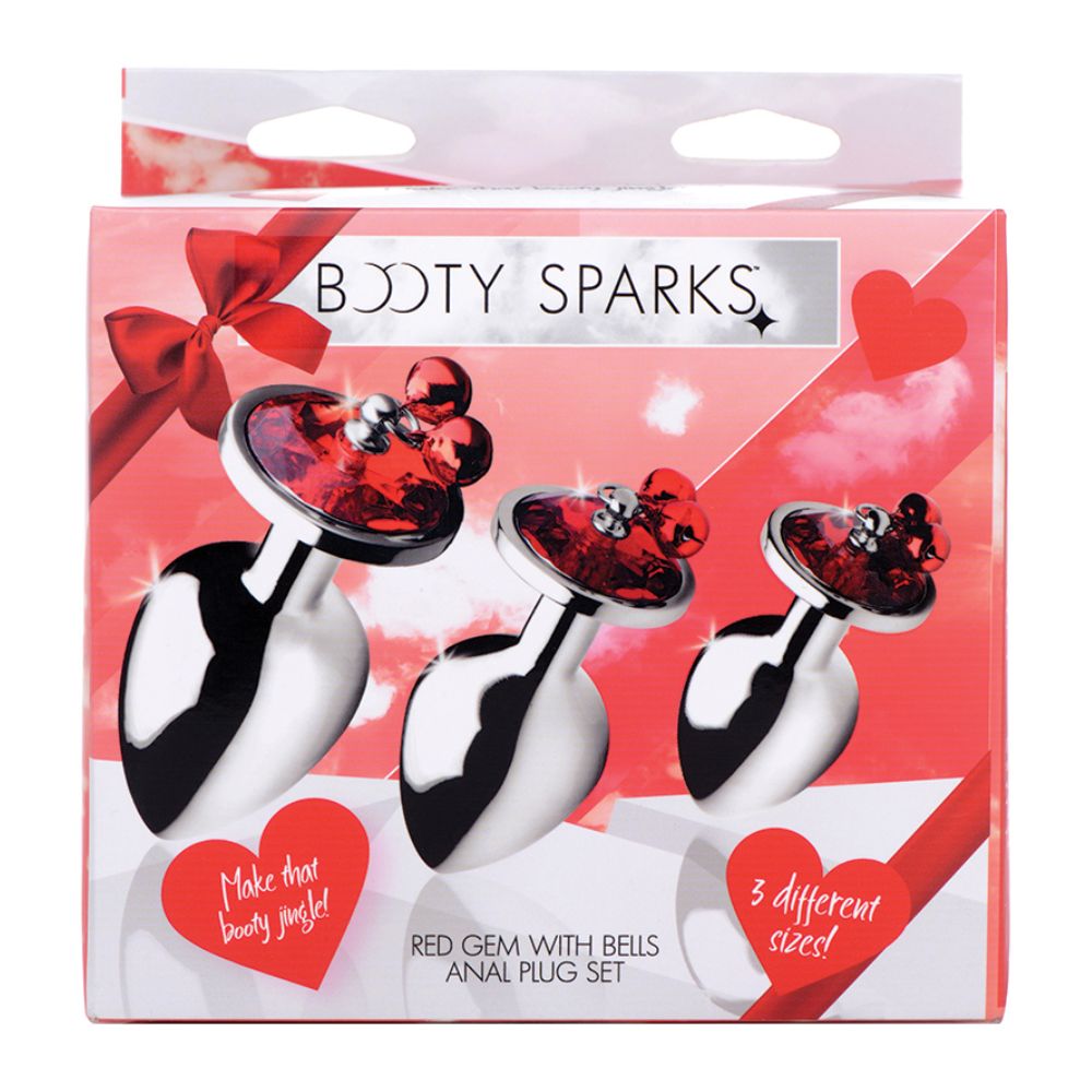 Set de Plugs Anales con Joya y Campanas