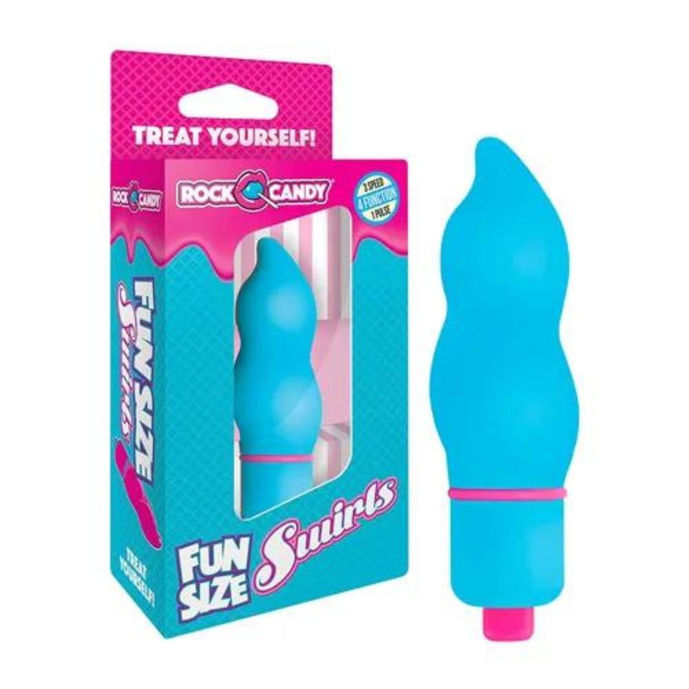 Balita Vibradora en Forma de Dulce Fun Size Swirls Color Azul