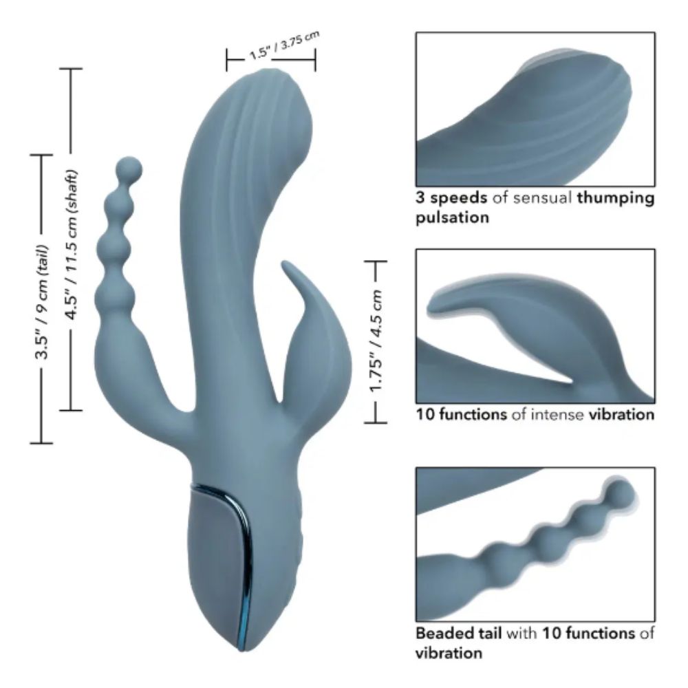 Vibrador con Triple Estimulación