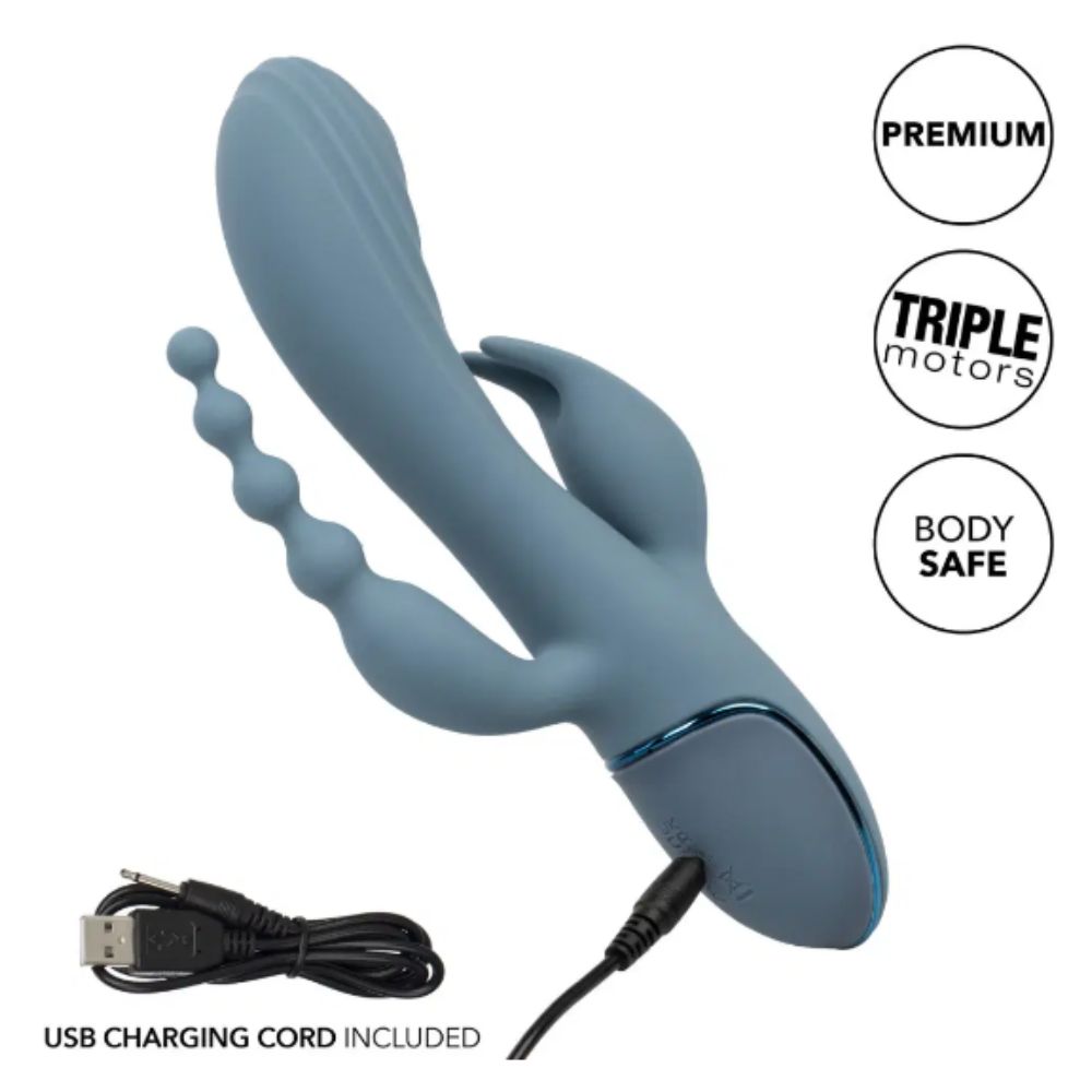 Vibrador con Triple Estimulación
