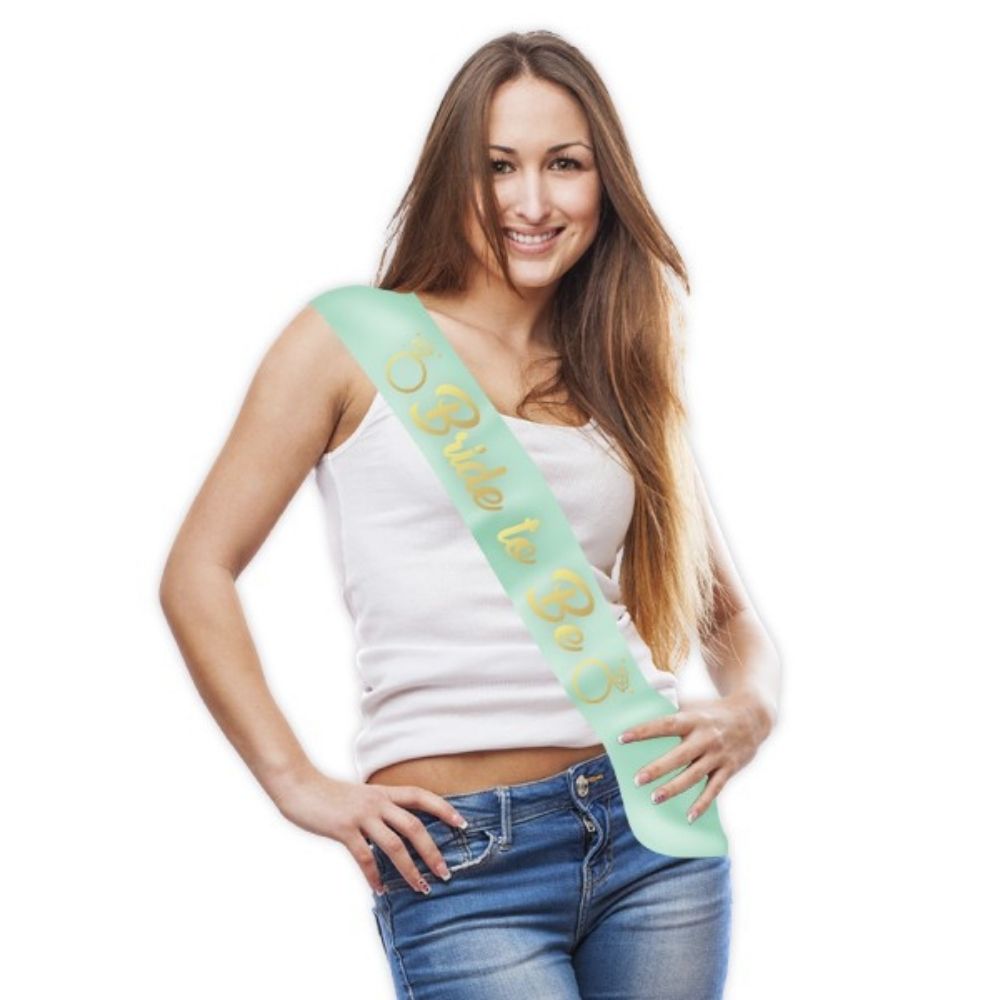 Listón "Bride To Be" Color Menta