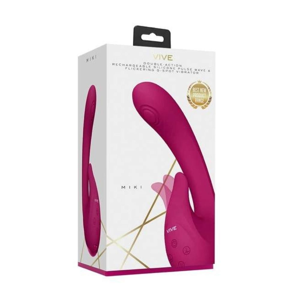 Vibrador de Doble Estimulación MIKI Pulse Wave y Flickening