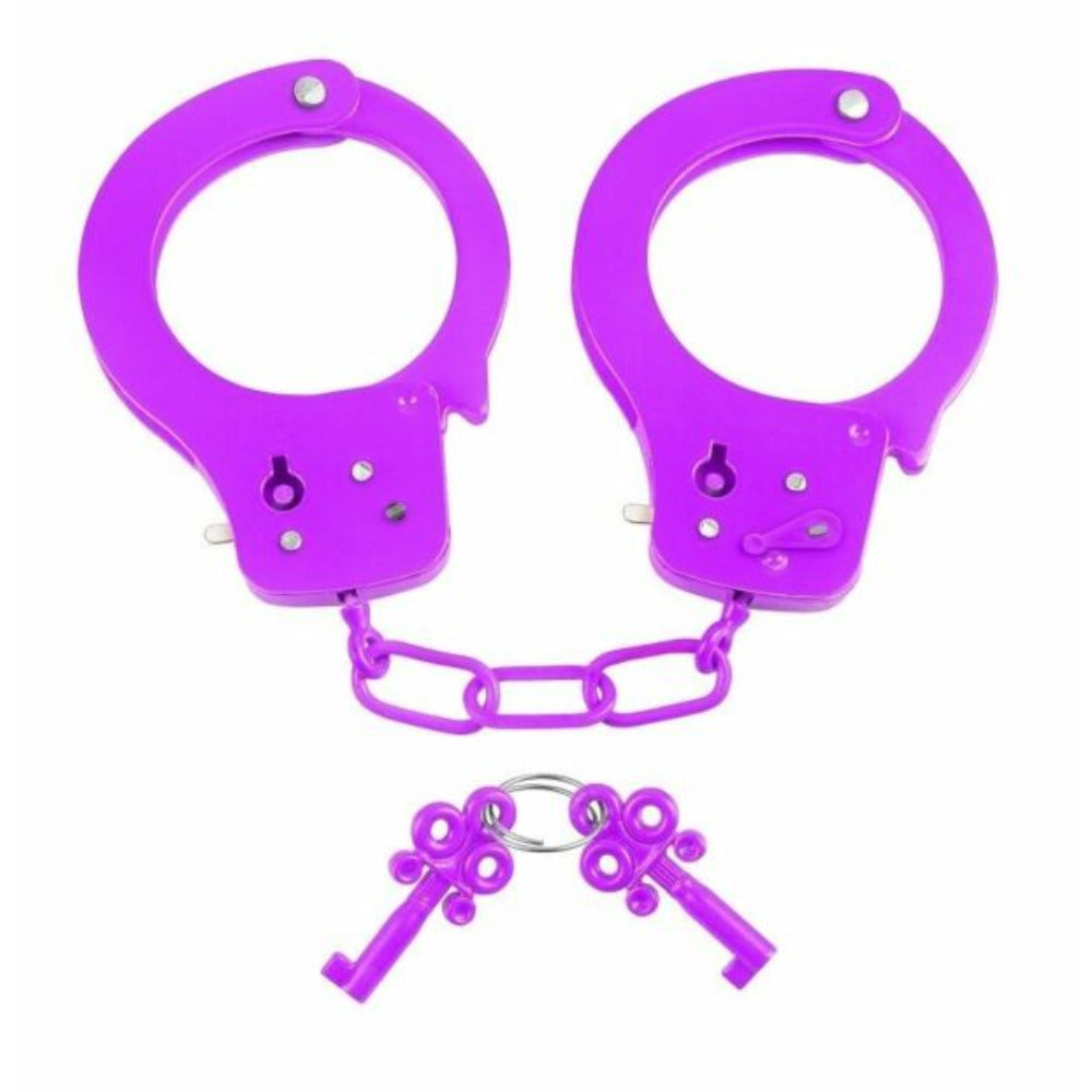Esposas Metálicas Morado Neón