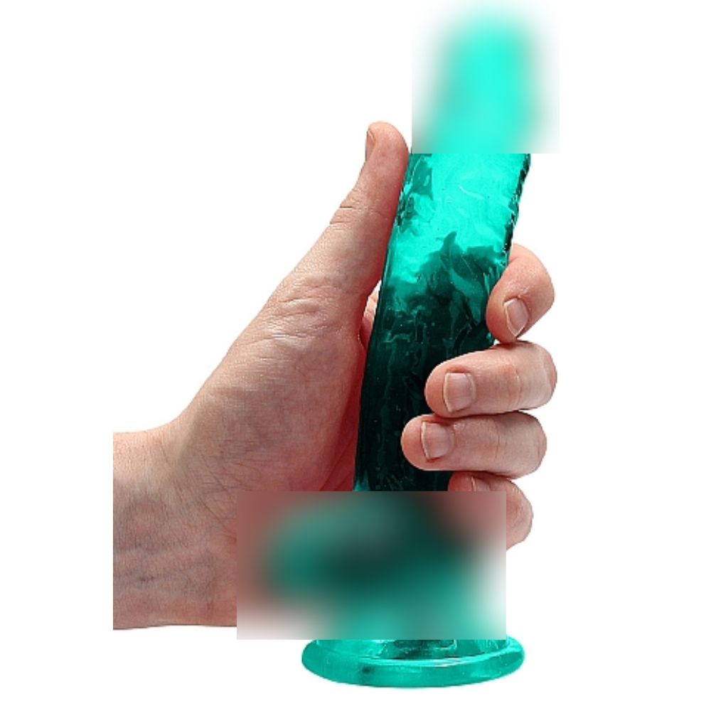 Dildo Color Jade Cristalino con Ventosa de 7"/19CM