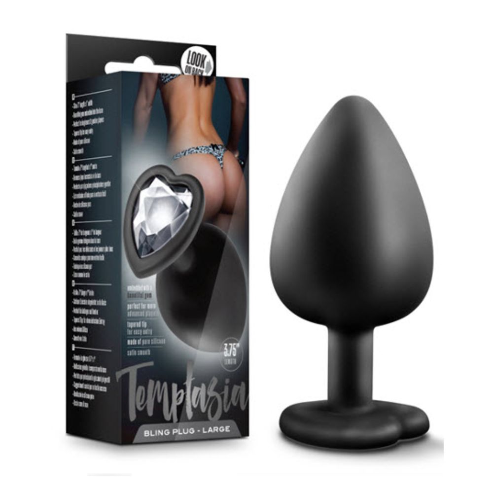 Plug Anal de Silicona con Gema Temptasia Grande