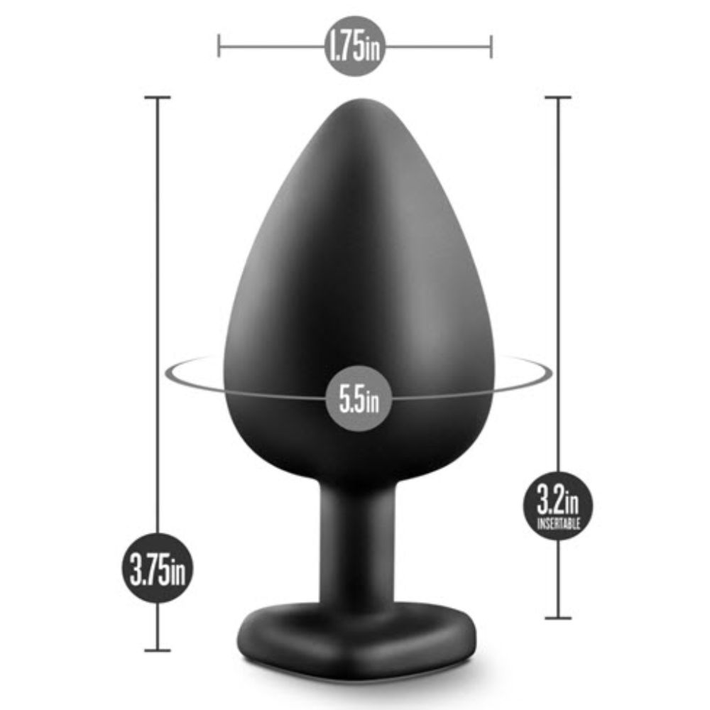 Plug Anal de Silicona con Gema Temptasia Grande