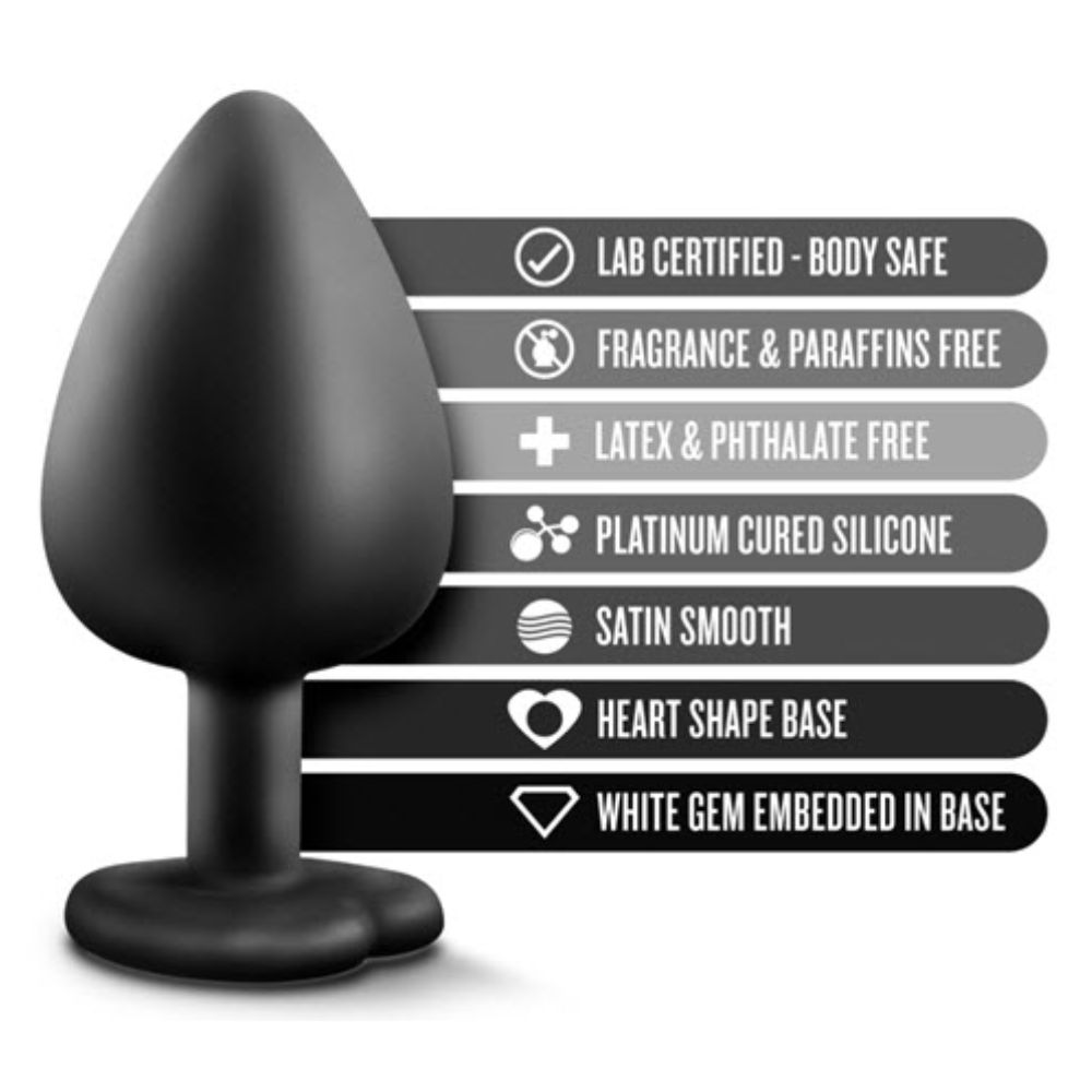 Plug Anal de Silicona con Gema Temptasia Grande