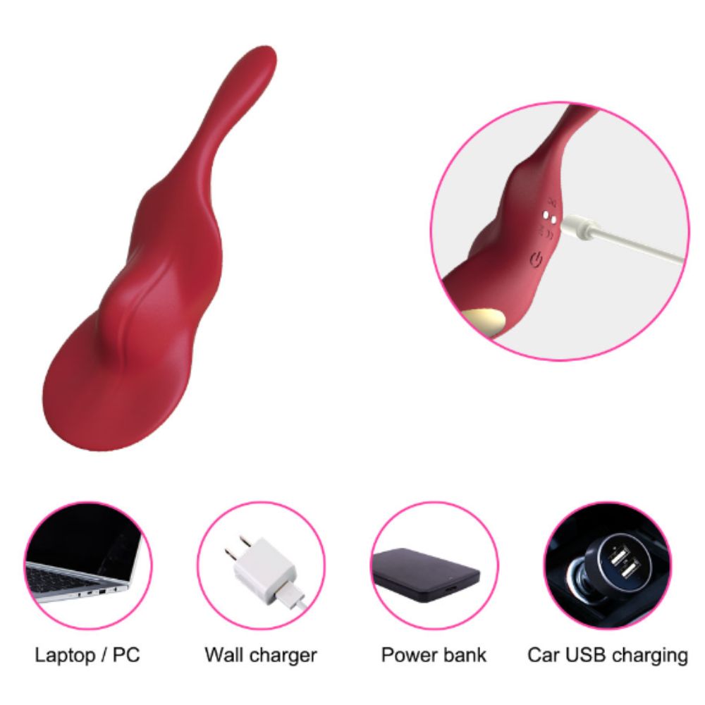 Vibrador Estimulante con Aplicación Take Over The Violin Red