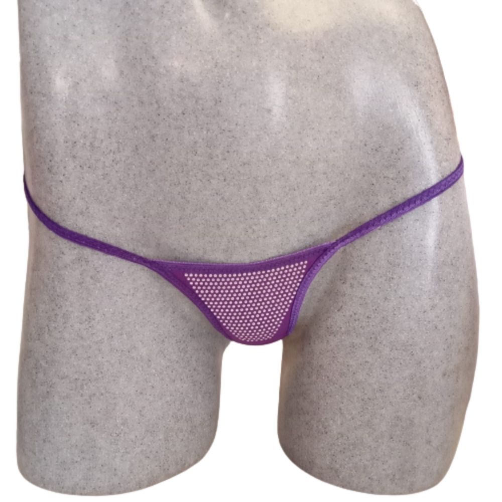 Tanga Con Brillos, Color Morado
