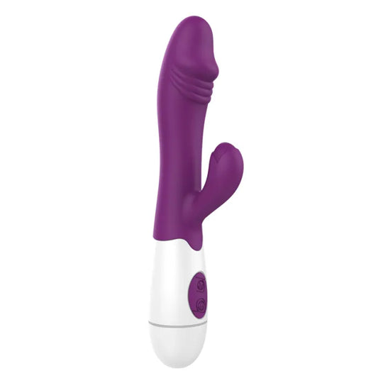 Dildo estimulador Dual 30 modos de vibración Rose Red