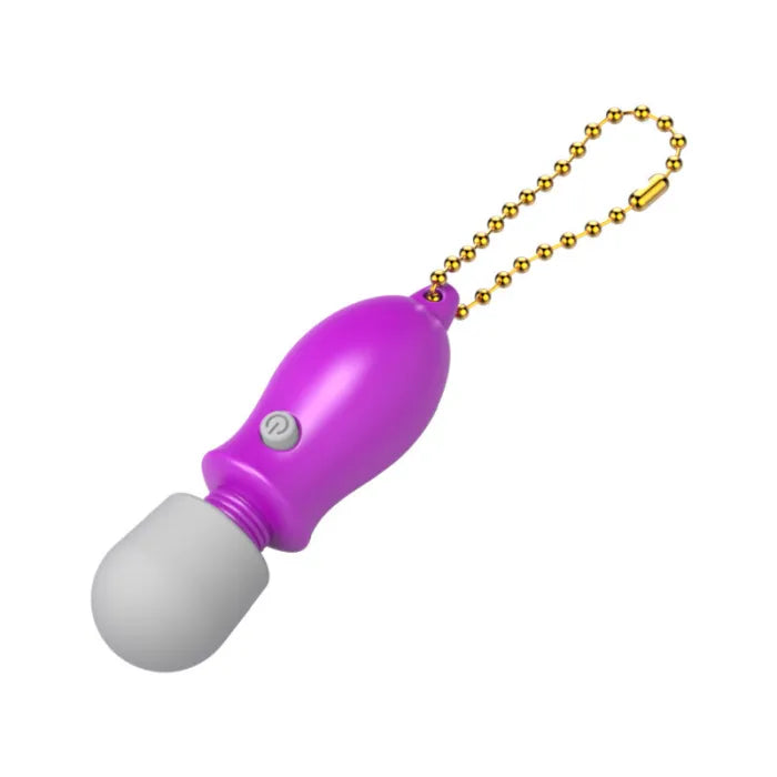 Mini Vibrador Microphone Llavero Purpura
