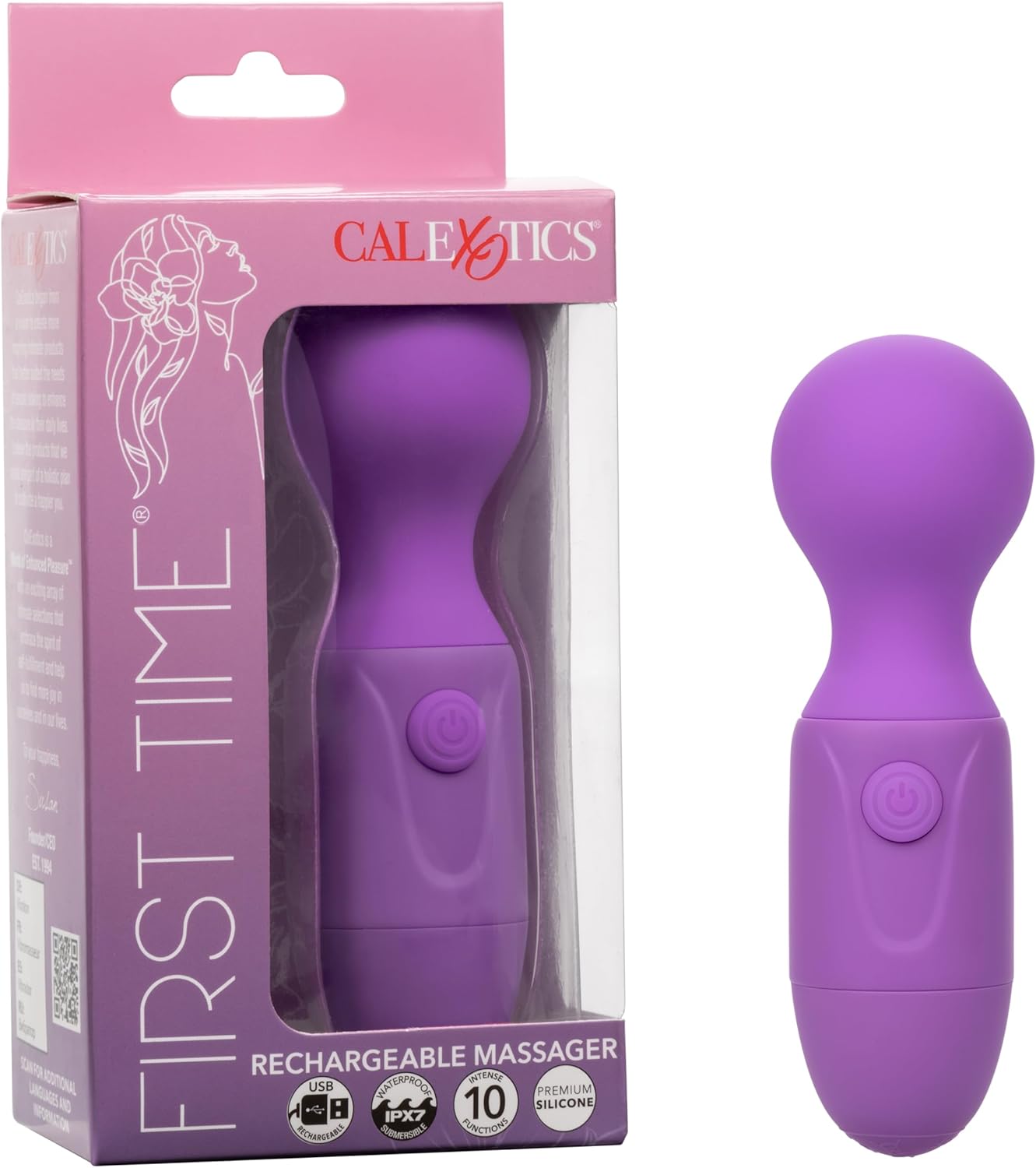 First Time Recargable Massager Purple