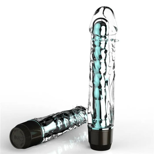 G-Spot dildo estimulador CrystalClear Blue
