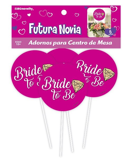 Adornos para Centro de Mesa Bride to Be