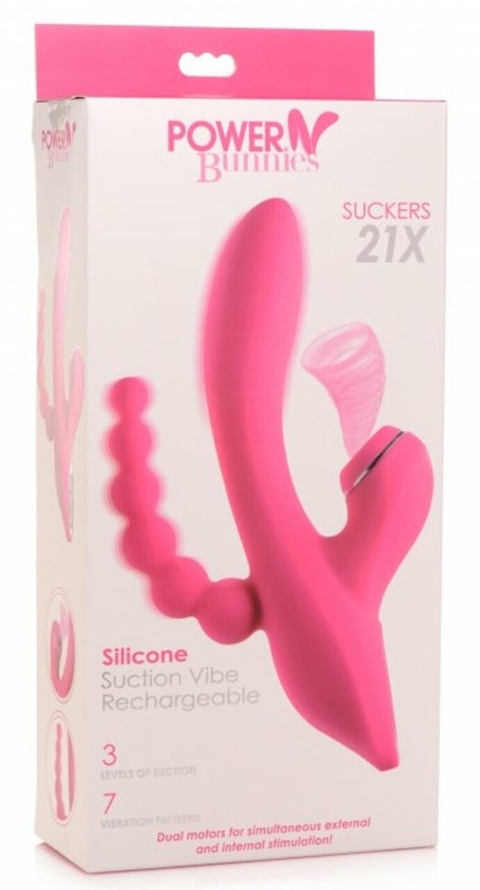 Suckers 21X Vibrador de Succión de Silicona