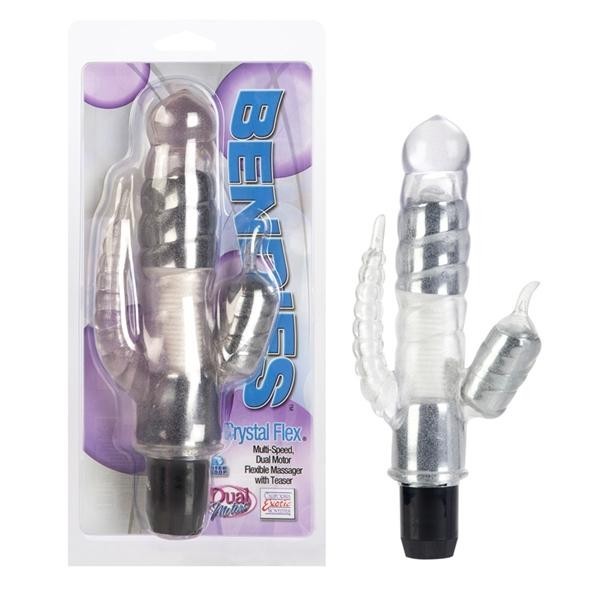 Vibrador con Triple Estimulación Bendies Crystal Flex