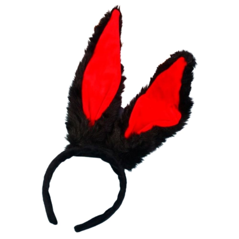 Diadema con Orejas de Conejo Negro