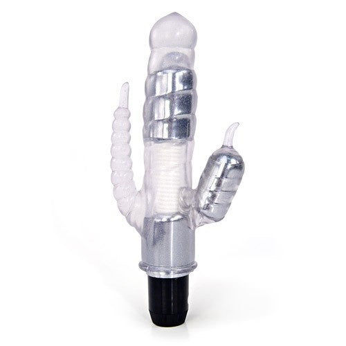 Vibrador con Triple Estimulación Bendies Crystal Flex