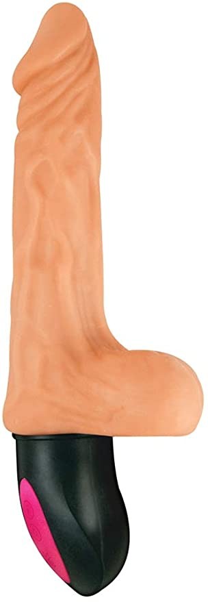 Dildo Vibrador Recargable con Sensación Térmica Natural Realskin Hot Cock Num.1