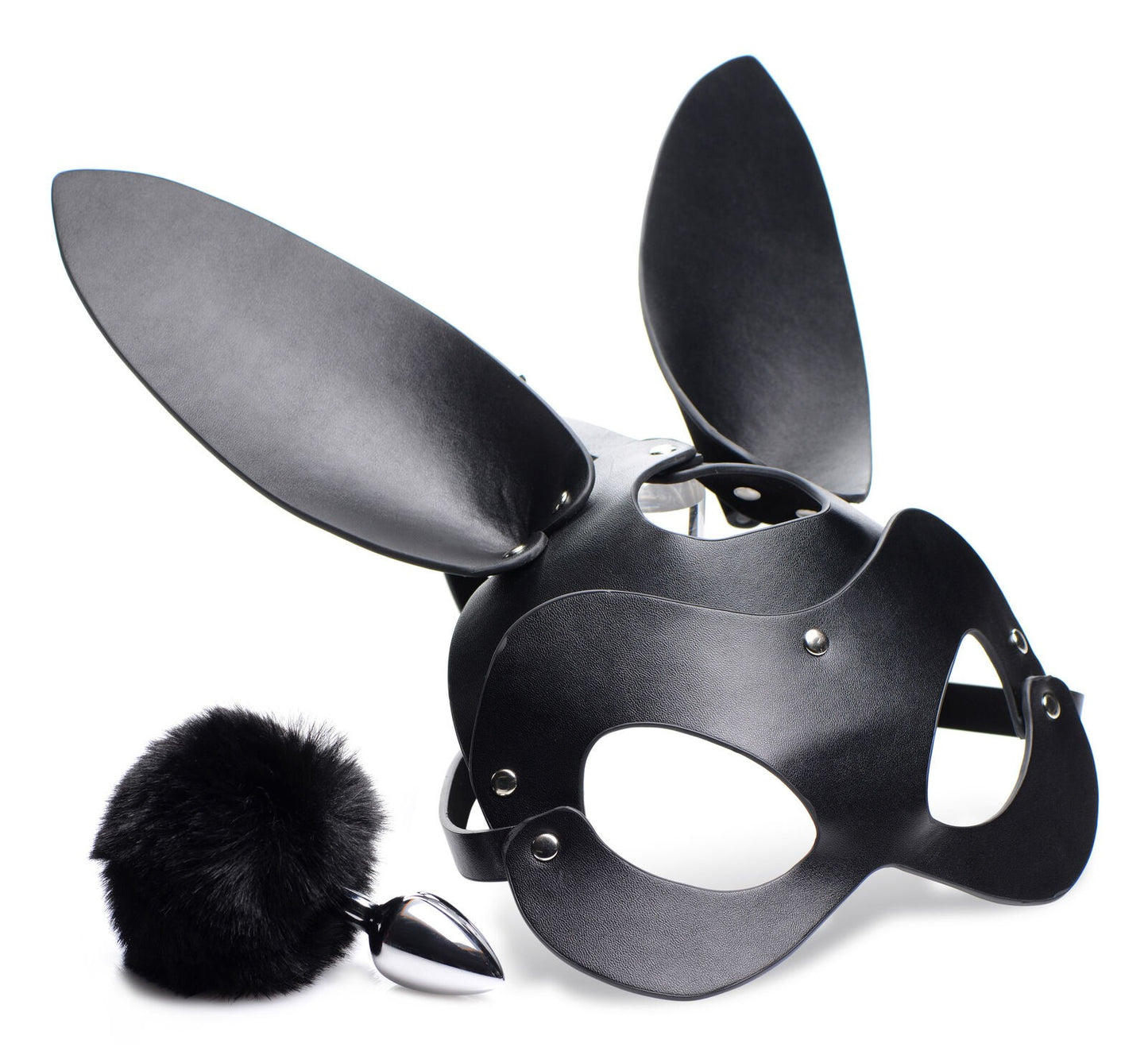 Set de Conejo Bunny Tail Anal Plug And Mask