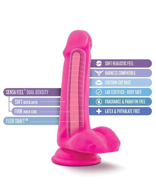 Dildo Realista con Ventosa Delight de 6" AuNaturel Bold