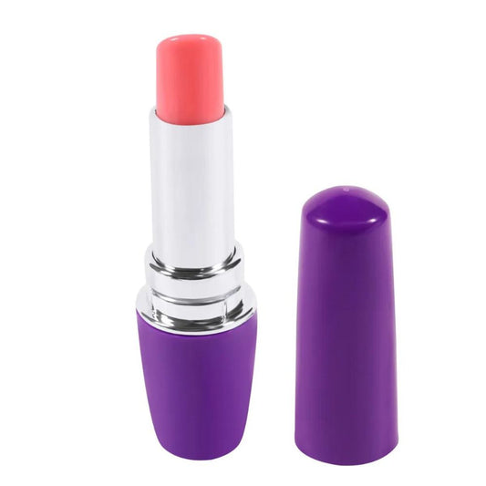 Glossy Lipstick Vibrador Morado