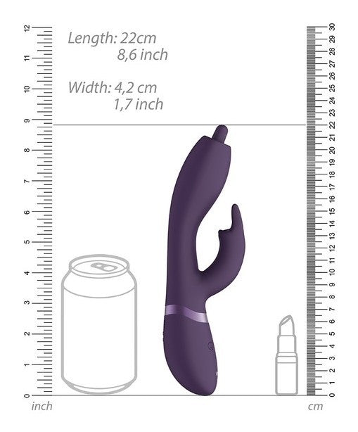 Vibrador de triple estimulación de Alta Gama Vive NILO