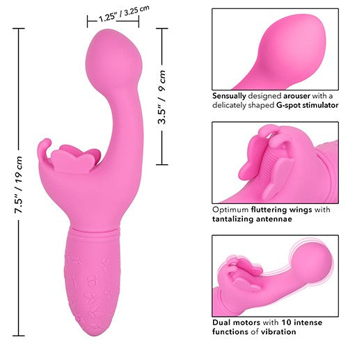 Vibrador con Doble Estimulación Butterfly Kiss Rechargeable