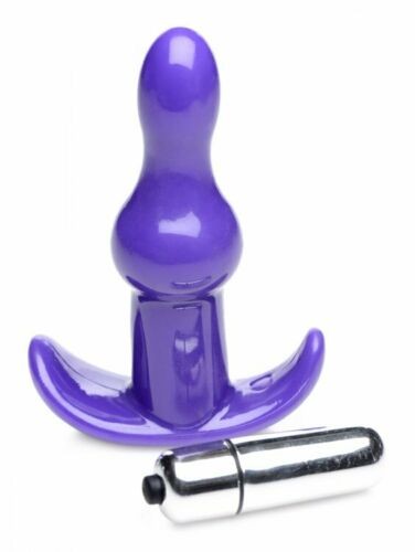 Rolling Purple Bumpy Anal Plug