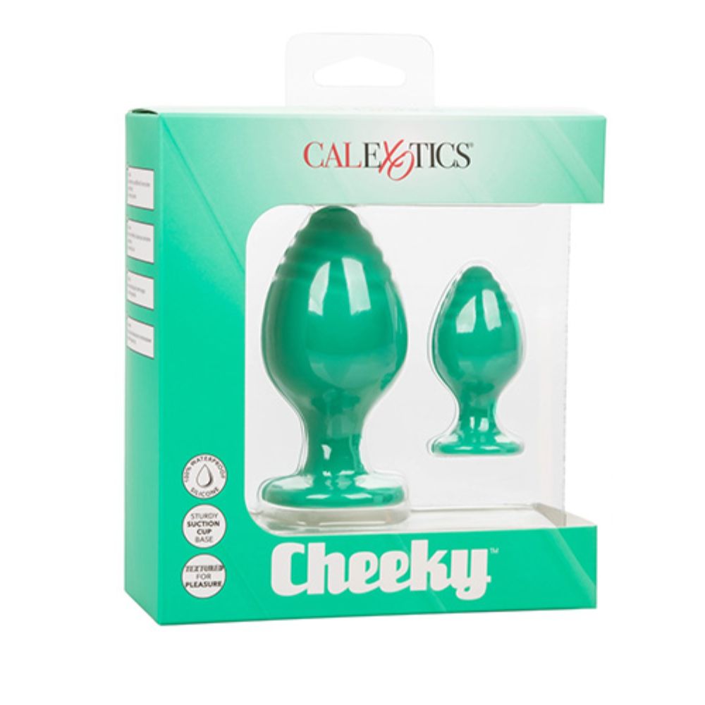 Kit de 2 Plugs Anales Cheeky Green