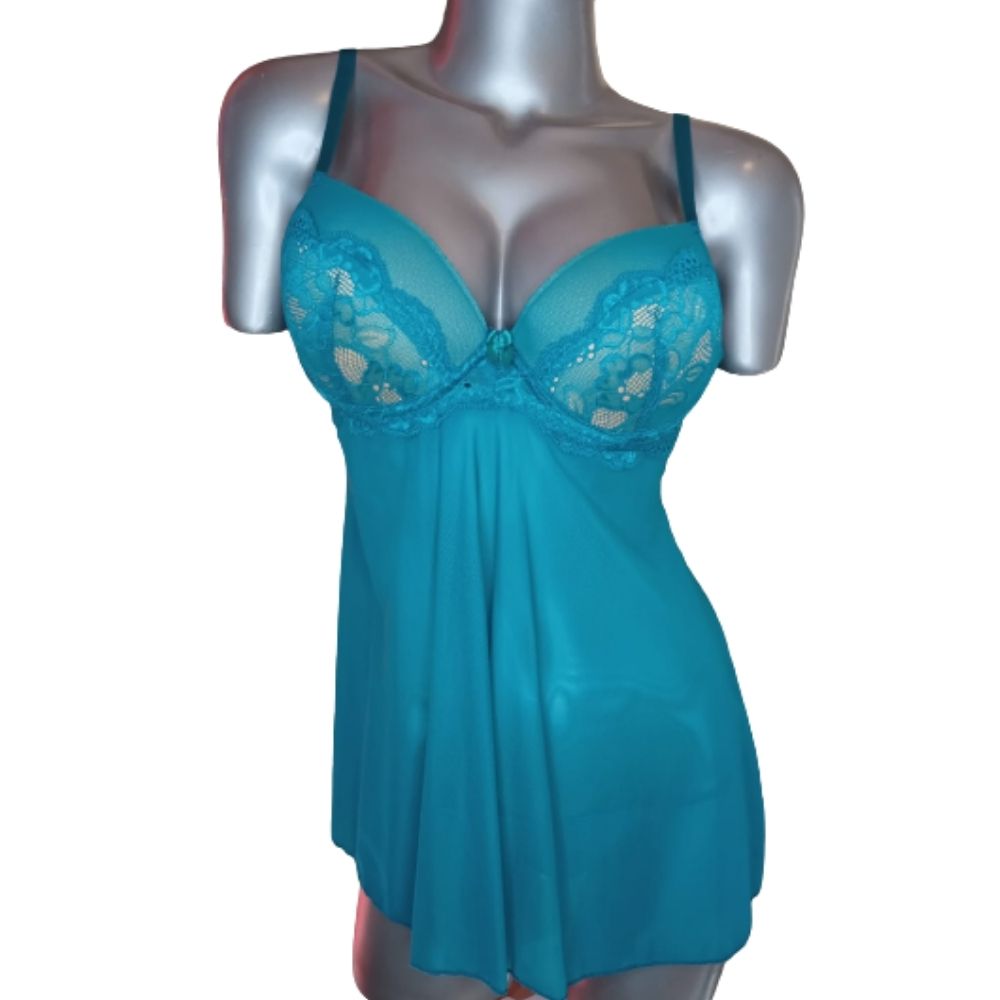 Babydoll Azul Turquesa