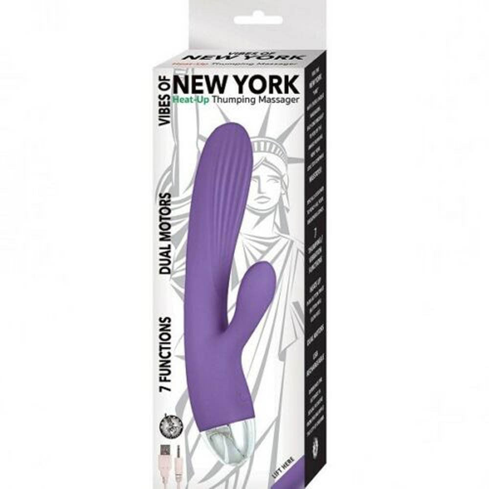 Vibrador Dual New York Vibes con Efecto Caliente